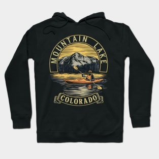 Kayaking-Mountain Lake Colorado Hoodie